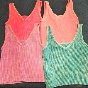 Zenana Reversible crop tanks from Alexander Jane boutique